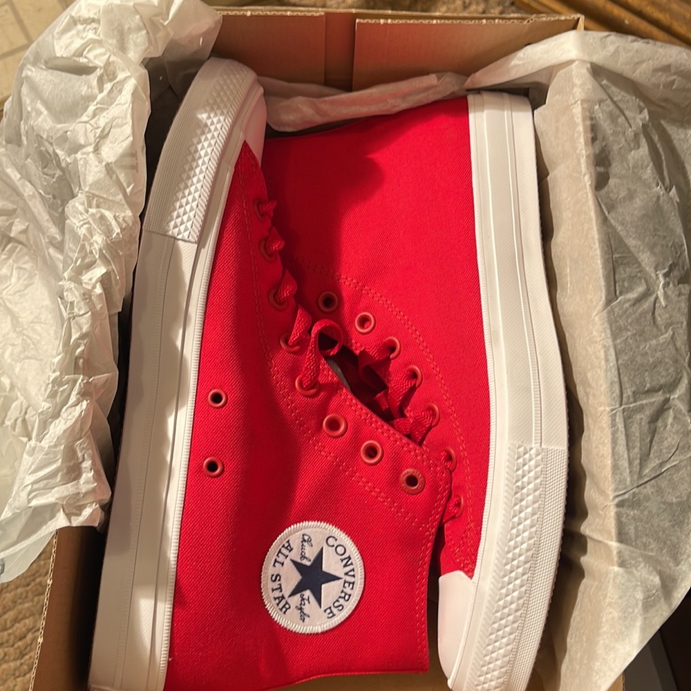 Authentic red converse